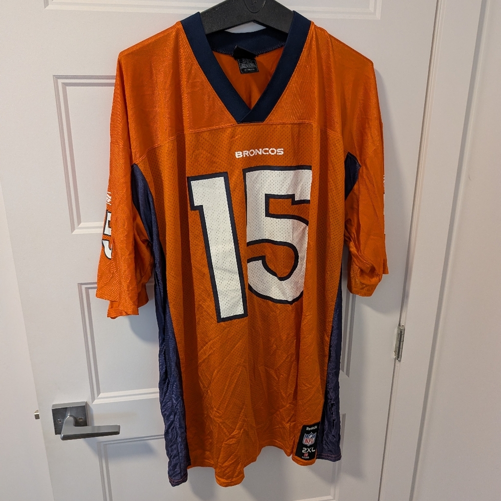 NFL Reebok Tim Tebow Orange and Navy Men's Jersey Sz XXL